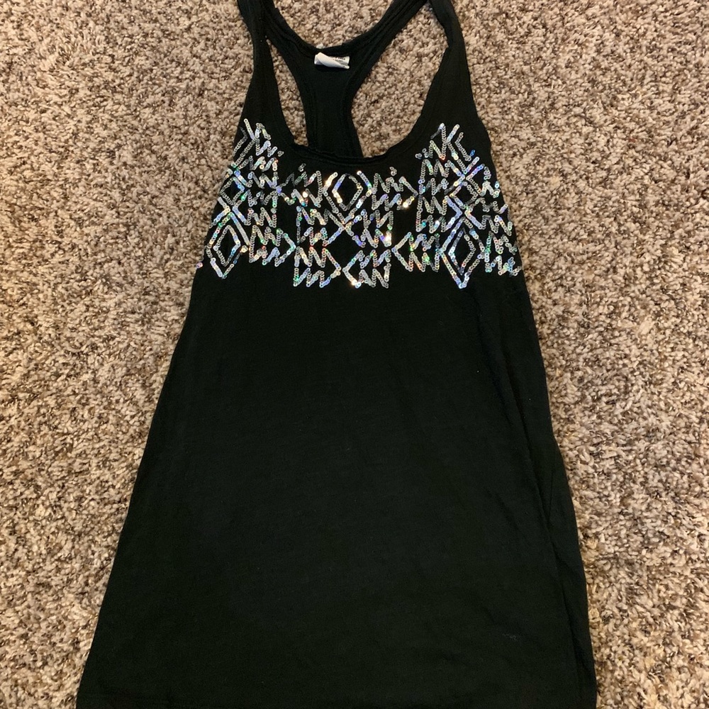 Black tank top